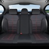 image:imageCoverado Car Seat Covers Full Set Leather Full Coverage Waterproof Seat Cover Car Seat Protector Cushion Universal Fit for Most Cars SUV Trucks PurpleampBlackRedLine