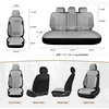 image:imageCoverado Car Seat Covers Full Set Leather Full Coverage Waterproof Seat Cover Car Seat Protector Cushion Universal Fit for Most Cars SUV Trucks PurpleampBlackGray