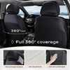 image:imageCoverado Car Seat Covers Full Set Leather Full Coverage Waterproof Seat Cover Car Seat Protector Cushion Universal Fit for Most Cars SUV Trucks PurpleampBlackBlack