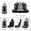 image:imageCoverado Car Seat Covers Full Set Leather Full Coverage Waterproof Seat Cover Car Seat Protector Cushion Universal Fit for Most Cars SUV Trucks PurpleampBlackGrayB