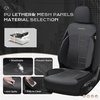 image:imageCoverado Car Seat Covers Full Set Leather Full Coverage Waterproof Seat Cover Car Seat Protector Cushion Universal Fit for Most Cars SUV Trucks PurpleampBlackBlack