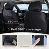 image:imageCoverado Car Seat Covers Full Set Leather Full Coverage Waterproof Seat Cover Car Seat Protector Cushion Universal Fit for Most Cars SUV Trucks PurpleampBlackBlueB