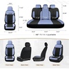 image:imageCoverado Car Seat Covers Full Set Leather Full Coverage Waterproof Seat Cover Car Seat Protector Cushion Universal Fit for Most Cars SUV Trucks PurpleampBlackBlueB