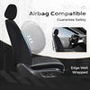 image:imageCoverado Car Seat Covers Full Set Leather Full Coverage Waterproof Seat Cover Car Seat Protector Cushion Universal Fit for Most Cars SUV Trucks PurpleampBlackBlack