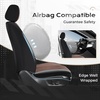image:imageCoverado Car Seat Covers Full Set Leather Full Coverage Waterproof Seat Cover Car Seat Protector Cushion Universal Fit for Most Cars SUV Trucks PurpleampBlackCoffee