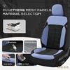 image:imageCoverado Car Seat Covers Full Set Leather Full Coverage Waterproof Seat Cover Car Seat Protector Cushion Universal Fit for Most Cars SUV Trucks PurpleampBlackBlueB