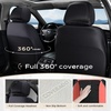 image:imageCoverado Car Seat Covers Full Set Leather Full Coverage Waterproof Seat Cover Car Seat Protector Cushion Universal Fit for Most Cars SUV Trucks PurpleampBlackRedB