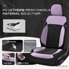 image:imageCoverado Car Seat Covers Full Set Leather Full Coverage Waterproof Seat Cover Car Seat Protector Cushion Universal Fit for Most Cars SUV Trucks PurpleampBlackPurpleB