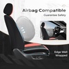 image:imageCoverado Car Seat Covers Full Set Leather Full Coverage Waterproof Seat Cover Car Seat Protector Cushion Universal Fit for Most Cars SUV Trucks PurpleampBlackRedB