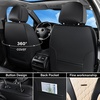image:imageCoverado Car Seat Covers Leather Seat Covers Full Set Beige Seat Covers Perforated Diamond Leather Car Seat Cover Breathable Car Seat Cushion Waterproof Car Seat Protector Fit for Most CarsBlackBeige