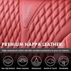 image:imageCoverado Front Car Seat Covers 2 Pieces Seat Covers for Cars Waterproof Faux Leather Car Seat Protectors with PE Massage Fabric Luxury Driver Seat Cover Universal Fit for Most Vehicles BlackRed
