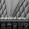image:imageCoverado Front Car Seat Covers 2 Pieces Seat Covers for Cars Waterproof Faux Leather Car Seat Protectors with PE Massage Fabric Luxury Driver Seat Cover Universal Fit for Most Vehicles BlackGray