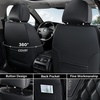 image:imageCoverado Front Car Seat Covers 2 Pieces Seat Covers for Cars Waterproof Faux Leather Car Seat Protectors with PE Massage Fabric Luxury Driver Seat Cover Universal Fit for Most Vehicles BlackABlack