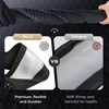 image:imageCoverado Nappa Leather Steering Wheel Cover Universal 1415 Inch AntiSlip Breathable Steering Wheel Protector Luxury Auto Decor for Men Women Black BrownBBlackline