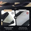 image:imageCoverado Nappa Leather Steering Wheel Cover Universal 1415 Inch AntiSlip Breathable Steering Wheel Protector Luxury Auto Decor for Men Women Black BrownCBlackBrown