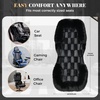 image:imageCoverado Sheepskin Car Seat Cover Fluffy Fuzzy Long Plush Seat Covers Soft Seat Protector for Car Driver Seat Luxury Car Seat Cushion NonSlip Front Seat Covers Universal Fits Most Cars 1PcsBlackPlush seat covers