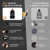 image:imageCoverado Sheepskin Car Seat Cover Fluffy Fuzzy Long Plush Seat Covers Soft Seat Protector for Car Driver Seat Luxury Car Seat Cushion NonSlip Front Seat Covers Universal Fits Most Cars 1PcsBlackPlush seat covers