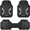 image:imageCoverado 59007 Car Floor Mats for Trucks Waterproof All Weather Automotive Floor Mats for Front amp Rear Deep Dish Car Mat with AntiSlip Backing Trim to Fit Floor Liners for Cars 3 Pcs BlackampGray