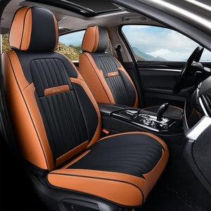 image:imageCoverado Car Seat Covers Front Seats Seat Covers for Cars Car Seat Protector 2Pack Car Seat Cushion Nappa Leather Waterproof Seat Covers Carseat Cover Universal Fit for Most Cars TrucksRedBrownBlackseed
