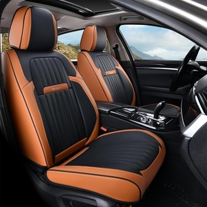 image:imageCoverado Car Seat Covers Front Seats Seat Covers for Cars Car Seat Protector 2Pack Car Seat Cushion Nappa Leather Waterproof Seat Covers Carseat Cover Universal Fit for Most Cars TrucksRedbrown
