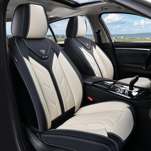 image:imageCoverado Car Seat Covers Front Seats Seat Covers for Cars Car Seat Protector 2Pack Car Seat Cushion Nappa Leather Waterproof Seat Covers Carseat Cover Universal Fit for Most Cars TrucksRedBlackBeige