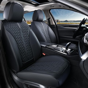 image:imageCoverado Front Car Seat Covers 2 Pieces Seat Covers for Cars Waterproof Faux Leather Car Seat Protectors with PE Massage Fabric Luxury Driver Seat Cover Universal Fit for Most Vehicles BlackABlack