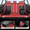 image:imageCoverado Car Seat Covers Full Set Luxury Leather Car Seat Protector Automotive Front and Rear Mesh Seat Covers Full Set 5 Seats Black Gray Seat Cushion for SUV Sedan TruckRedBlack