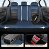 image:imageCoverado Car Seat Covers Full Set Luxury Leather Car Seat Protector Automotive Front and Rear Mesh Seat Covers Full Set 5 Seats Black Gray Seat Cushion for SUV Sedan TruckBlueBlack