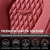 image:imageCoverado Car Seat Covers Leather Seat Covers Full Set Blue Seat Covers Car Seat Cushion Driver Car Seat Covers Waterproof Car Seat Protector Fit for Most CarsFullRed