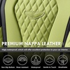 image:imageCoverado Car Seat Covers Leather Seat Covers Full Set Blue Seat Covers Car Seat Cushion Driver Car Seat Covers Waterproof Car Seat Protector Fit for Most CarsBlackGreen