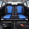 image:imageCoverado Car Seat Covers Leather Seat Covers Full Set Blue Seat Covers Car Seat Cushion Driver Car Seat Covers Waterproof Car Seat Protector Fit for Most CarsBlackLightblue