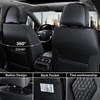 image:imageCoverado Car Seat Covers Leather Seat Covers Full Set Blue Seat Covers Car Seat Cushion Driver Car Seat Covers Waterproof Car Seat Protector Fit for Most CarsBlack