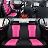 image:imageCoverado Car Seat Covers Leather Seat Covers Full Set Blue Seat Covers Car Seat Cushion Driver Car Seat Covers Waterproof Car Seat Protector Fit for Most CarsRoseBlack
