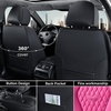 image:imageCoverado Car Seat Covers Leather Seat Covers Full Set Blue Seat Covers Car Seat Cushion Driver Car Seat Covers Waterproof Car Seat Protector Fit for Most CarsRoseBlack