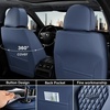 image:imageCoverado Car Seat Covers Leather Seat Covers Full Set Blue Seat Covers Car Seat Cushion Driver Car Seat Covers Waterproof Car Seat Protector Fit for Most CarsBlue
