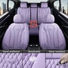image:imageCoverado Car Seat Covers Leather Seat Covers Full Set Blue Seat Covers Car Seat Cushion Driver Car Seat Covers Waterproof Car Seat Protector Fit for Most CarsPurple