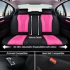 image:imageCoverado Car Seat Covers Leather Seat Covers Full Set Blue Seat Covers Car Seat Cushion Driver Car Seat Covers Waterproof Car Seat Protector Fit for Most CarsRoseBlack