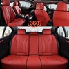 image:imageCoverado Car Seat Covers Leather Seat Covers Full Set Blue Seat Covers Car Seat Cushion Driver Car Seat Covers Waterproof Car Seat Protector Fit for Most CarsRed