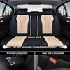 image:imageCoverado Car Seat Covers Leather Seat Covers Full Set Blue Seat Covers Car Seat Cushion Driver Car Seat Covers Waterproof Car Seat Protector Fit for Most CarsBlackBeige