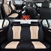 image:imageCoverado Car Seat Covers Leather Seat Covers Full Set Blue Seat Covers Car Seat Cushion Driver Car Seat Covers Waterproof Car Seat Protector Fit for Most CarsBlackBeige