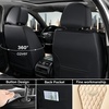 image:imageCoverado Car Seat Covers Leather Seat Covers Full Set Blue Seat Covers Car Seat Cushion Driver Car Seat Covers Waterproof Car Seat Protector Fit for Most CarsBlackBeige