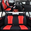 image:imageCoverado Car Seat Covers Leather Seat Covers Full Set Blue Seat Covers Car Seat Cushion Driver Car Seat Covers Waterproof Car Seat Protector Fit for Most CarsRedBlack