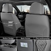 image:imageCoverado Car Seat Covers Leather Seat Covers Full Set Blue Seat Covers Car Seat Cushion Driver Car Seat Covers Waterproof Car Seat Protector Fit for Most CarsGrayN