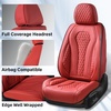 image:imageCoverado Car Seat Covers Leather Seat Covers Full Set Blue Seat Covers Car Seat Cushion Driver Car Seat Covers Waterproof Car Seat Protector Fit for Most CarsRed