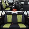 image:imageCoverado Car Seat Covers Leather Seat Covers Full Set Blue Seat Covers Car Seat Cushion Driver Car Seat Covers Waterproof Car Seat Protector Fit for Most CarsBlackGreen