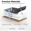 image:imageCoverado Car Seat Covers Leather Seat Covers Full Set Blue Seat Covers Car Seat Cushion Driver Car Seat Covers Waterproof Car Seat Protector Fit for Most CarsWhite