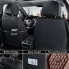 image:imageCoverado Car Seat Covers Leather Seat Covers Full Set Blue Seat Covers Car Seat Cushion Driver Car Seat Covers Waterproof Car Seat Protector Fit for Most CarsCoffeeBlack