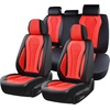 image:imageCoverado Car Seat Covers Leather Seat Covers Full Set Blue Seat Covers Car Seat Cushion Driver Car Seat Covers Waterproof Car Seat Protector Fit for Most CarsRedBlack
