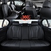 image:imageCoverado Car Seat Covers Leather Seat Covers Full Set Blue Seat Covers Car Seat Cushion Driver Car Seat Covers Waterproof Car Seat Protector Fit for Most CarsBlack