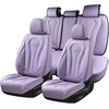 image:imageCoverado Car Seat Covers Leather Seat Covers Full Set Blue Seat Covers Car Seat Cushion Driver Car Seat Covers Waterproof Car Seat Protector Fit for Most CarsPurple
